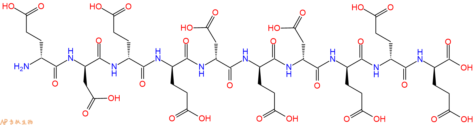 专肽生物产品H2N-DGlu-DAsp-DGlu-DGlu-DAsp-DGlu-DAsp-DGlu-DGlu-D