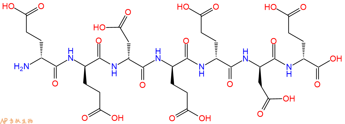 专肽生物产品H2N-DGlu-DGlu-DAsp-DGlu-DGlu-DAsp-DGlu-COOH