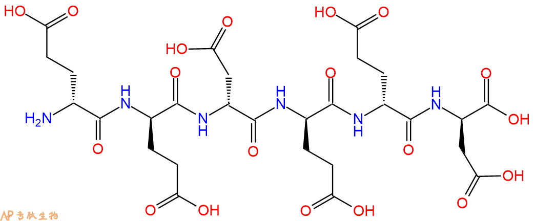 专肽生物产品H2N-DGlu-DGlu-DAsp-DGlu-DGlu-DAsp-COOH