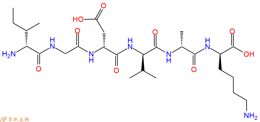 专肽生物产品H2N-DIle-Gly-DAsp-DVal-DAla-DLys-COOH