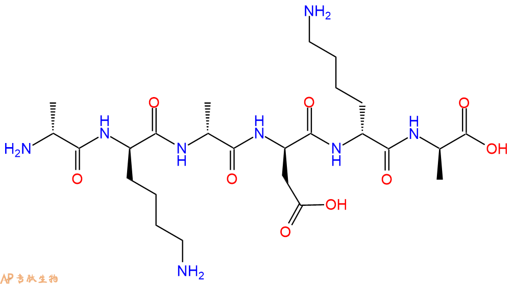 专肽生物产品H2N-DAla-DLys-DAla-DAsp-DLys-DAla-COOH