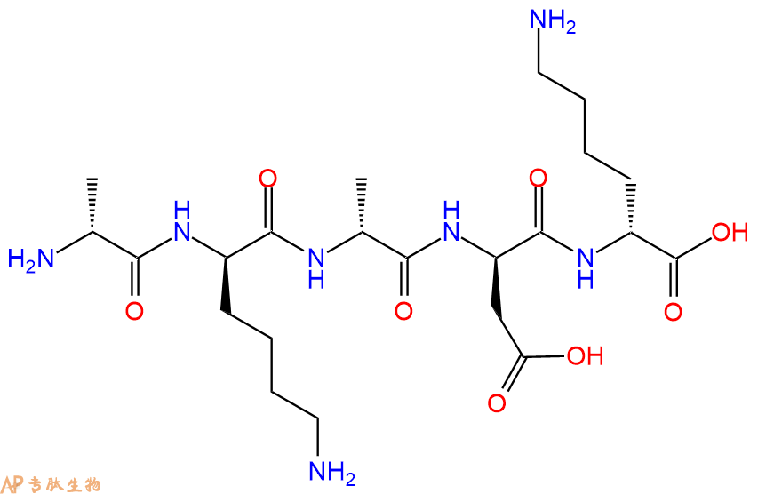 专肽生物产品H2N-DAla-DLys-DAla-DAsp-DLys-COOH
