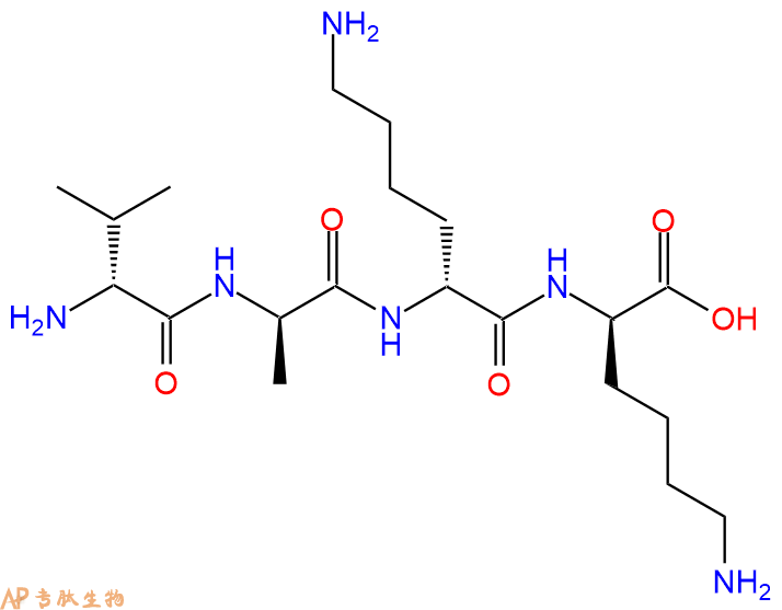 专肽生物产品H2N-DVal-DAla-DLys-DLys-COOH