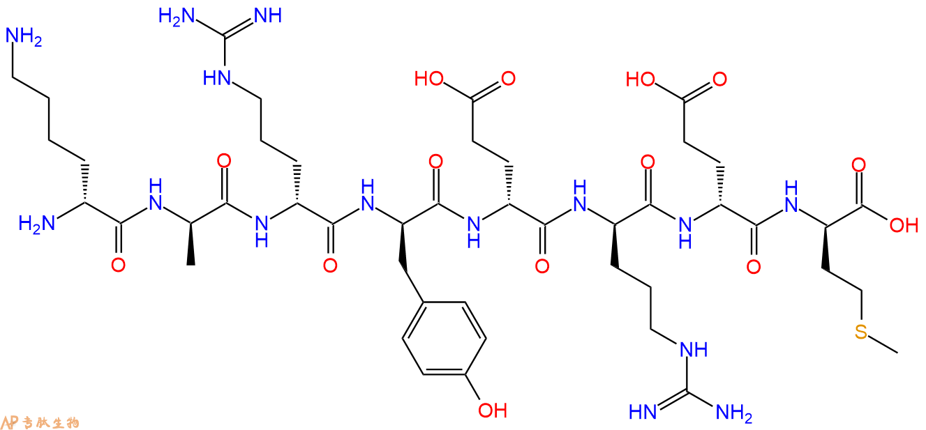 专肽生物产品H2N-DLys-DAla-DArg-DTyr-DGlu-DArg-DGlu-DMet-COOH