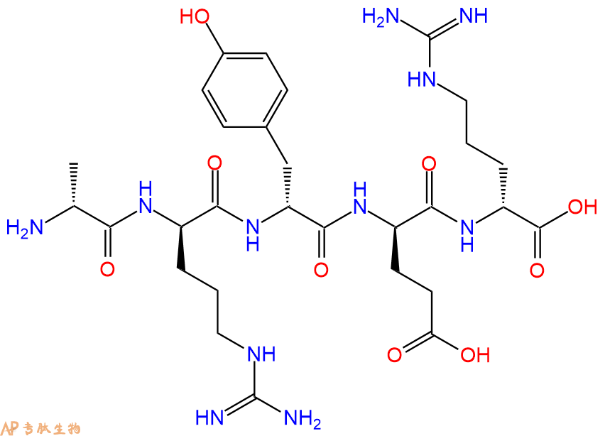 专肽生物产品H2N-DAla-DArg-DTyr-DGlu-DArg-COOH
