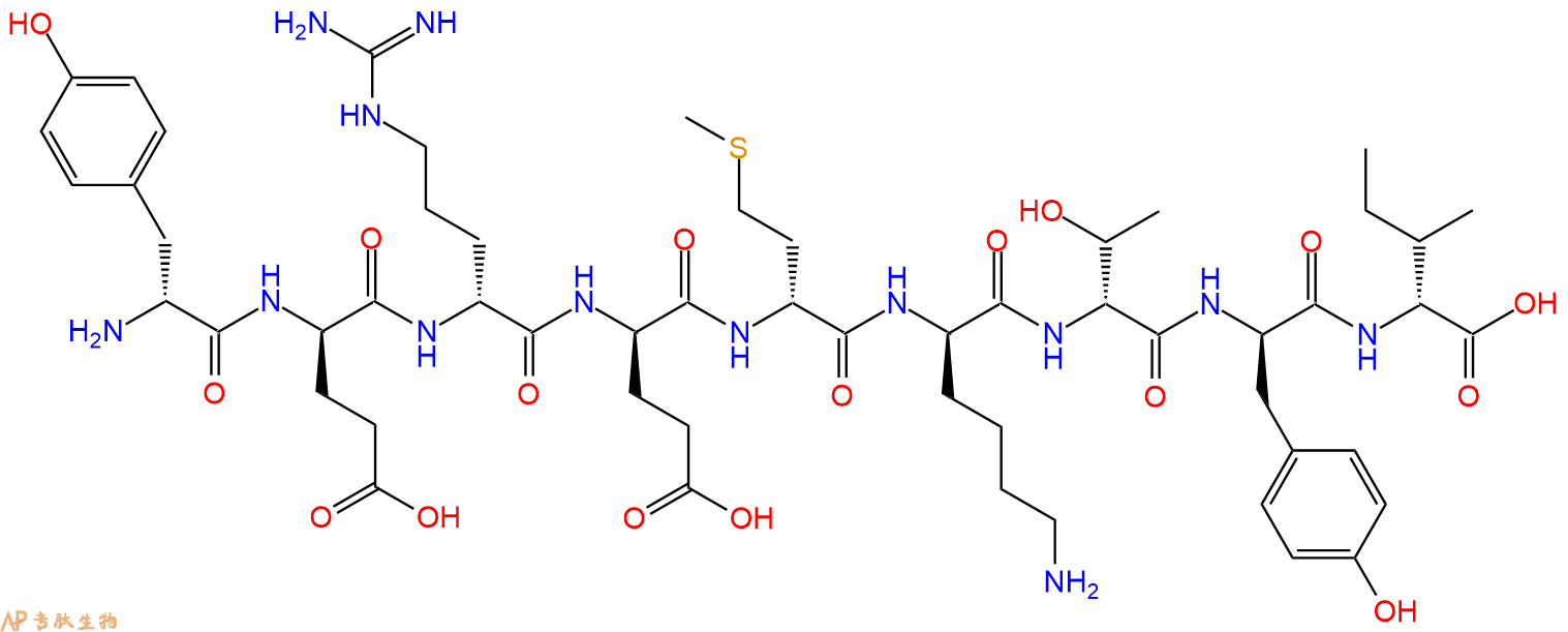 专肽生物产品H2N-DTyr-DGlu-DArg-DGlu-DMet-DLys-DThr-DTyr-DIle-C