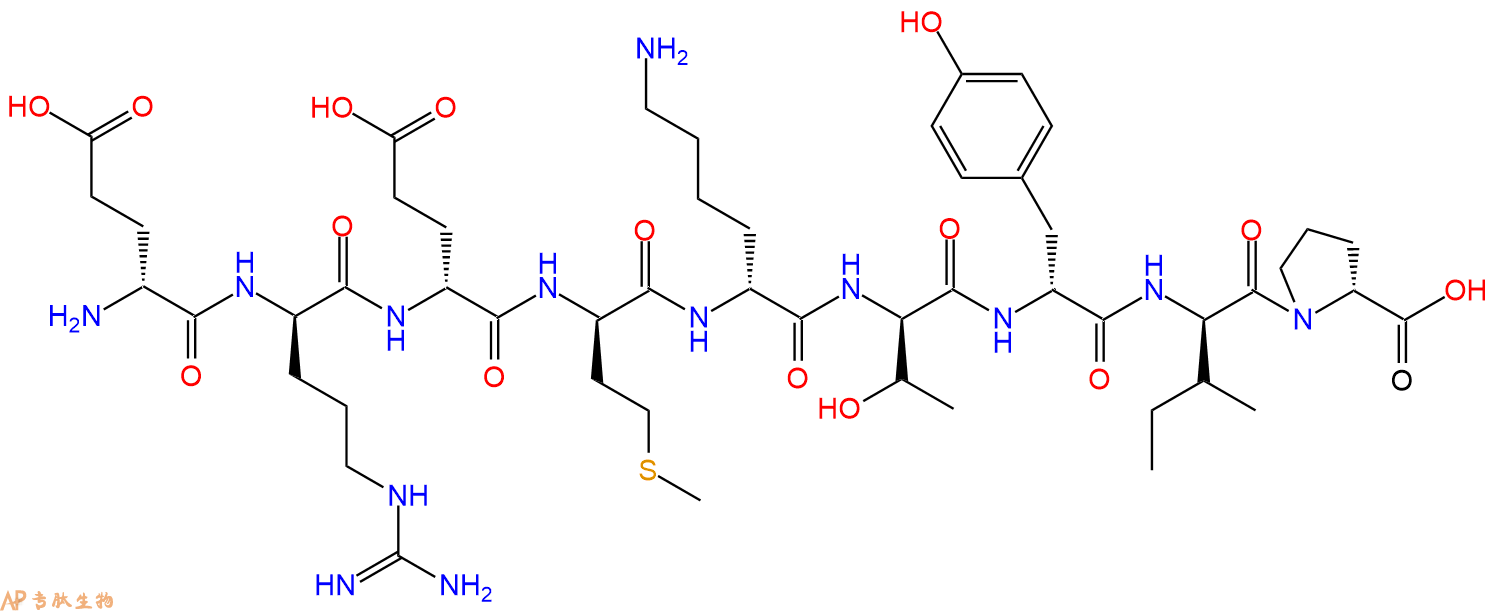 专肽生物产品H2N-DGlu-DArg-DGlu-DMet-DLys-DThr-DTyr-DIle-DPro-C