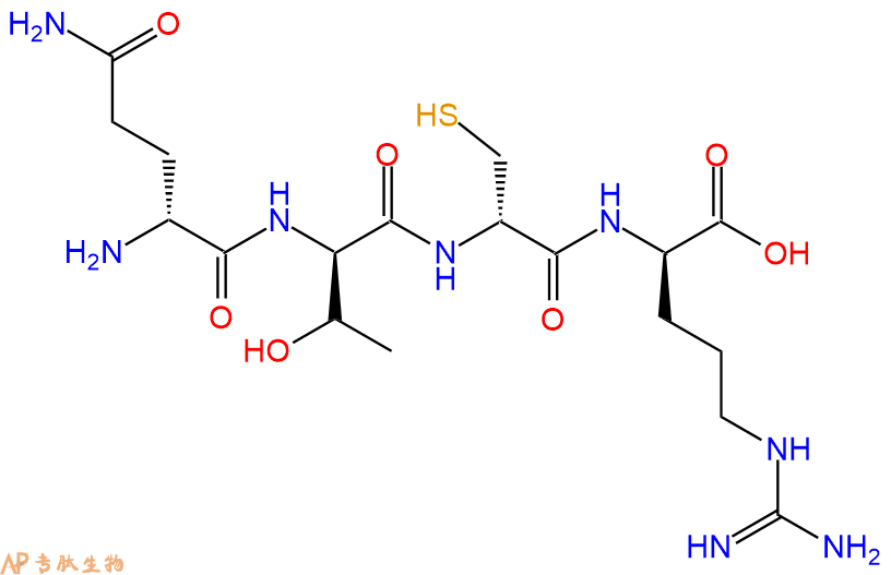专肽生物产品H2N-DGln-DThr-DCys-DArg-COOH
