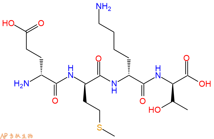 专肽生物产品H2N-DGlu-DMet-DLys-DThr-COOH
