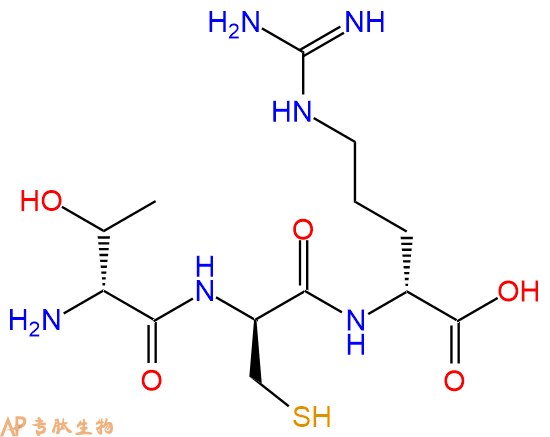专肽生物产品H2N-DThr-DCys-DArg-COOH