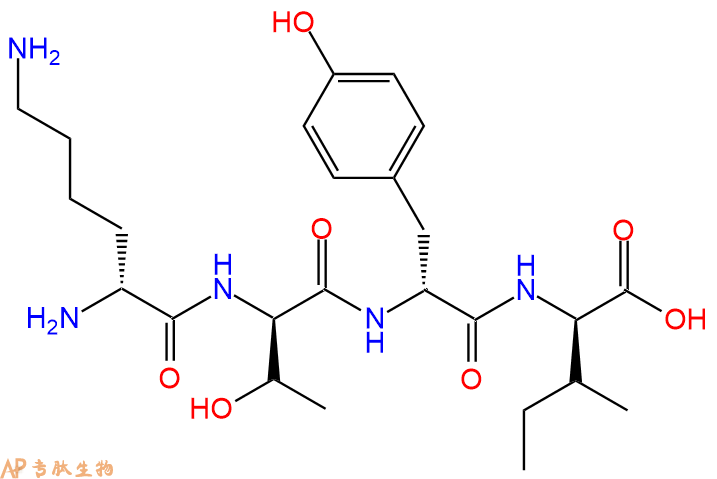 专肽生物产品H2N-DLys-DThr-DTyr-DIle-COOH