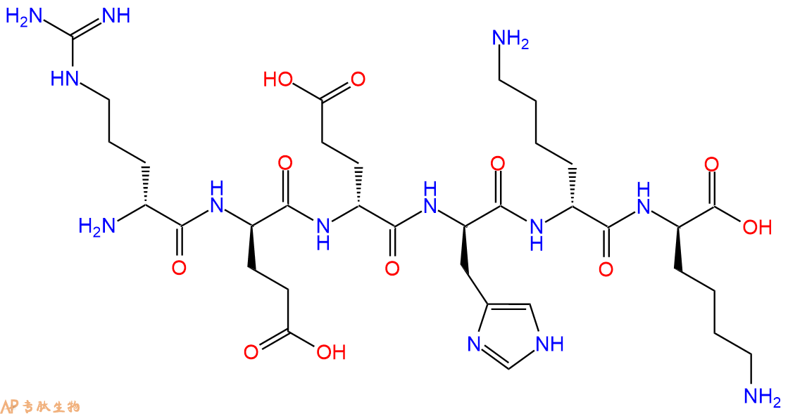 专肽生物产品H2N-DArg-DGlu-DGlu-DHis-DLys-DLys-COOH