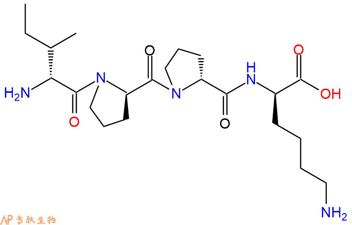 专肽生物产品H2N-DIle-DPro-DPro-DLys-COOH