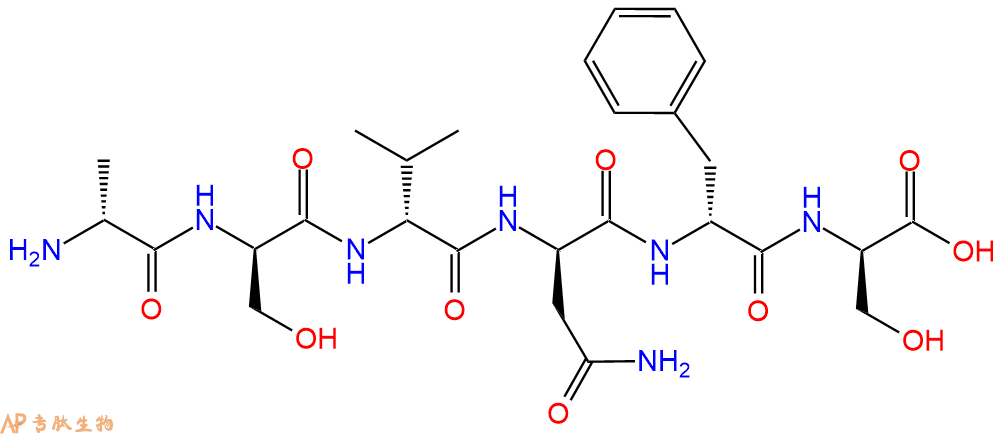 专肽生物产品H2N-DAla-DSer-DVal-DAsn-DPhe-DSer-COOH