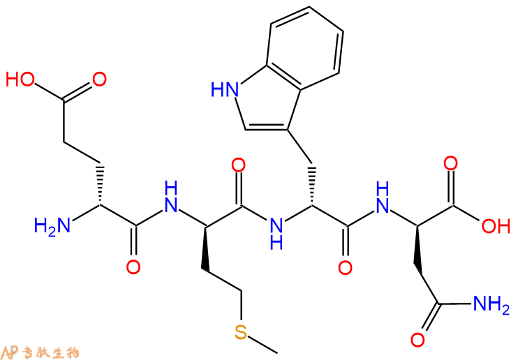 专肽生物产品H2N-DGlu-DMet-DTrp-DAsn-COOH