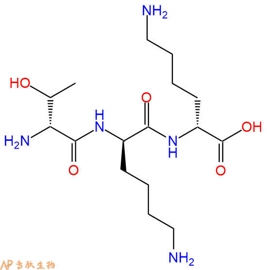 专肽生物产品H2N-DThr-DLys-DLys-COOH