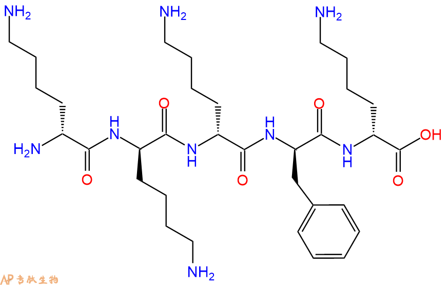 专肽生物产品H2N-DLys-DLys-DLys-DPhe-DLys-COOH