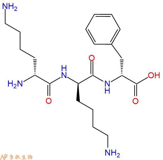专肽生物产品H2N-DLys-DLys-DPhe-COOH