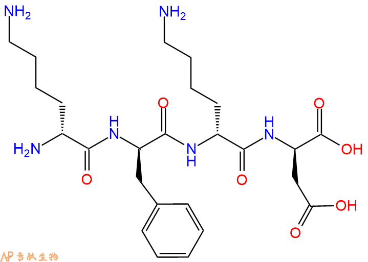 专肽生物产品H2N-DLys-DPhe-DLys-DAsp-COOH