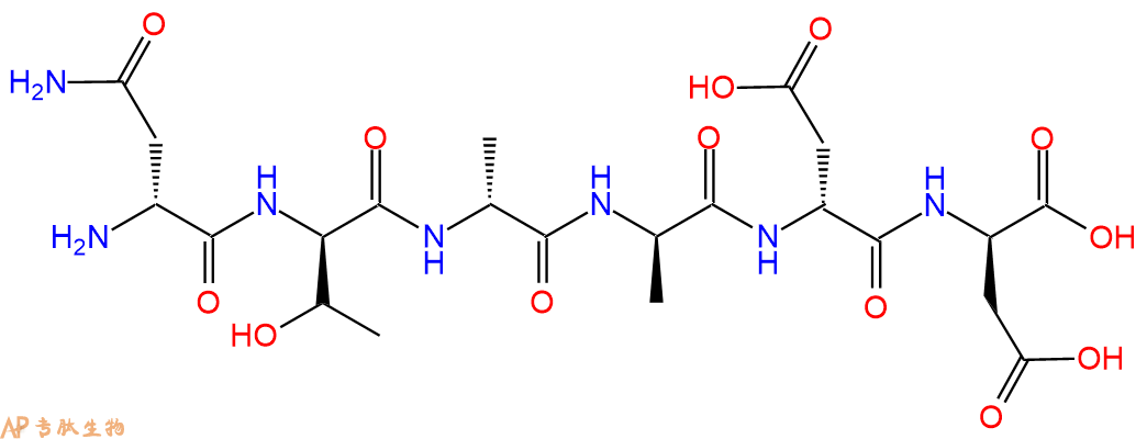 专肽生物产品H2N-DAsn-DThr-DAla-DAla-DAsp-DAsp-COOH