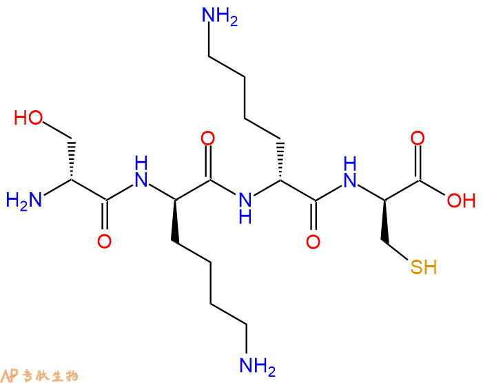 专肽生物产品H2N-DSer-DLys-DLys-DCys-COOH