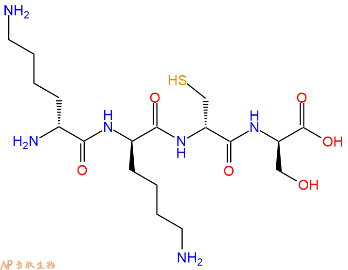 专肽生物产品H2N-DLys-DLys-DCys-DSer-COOH