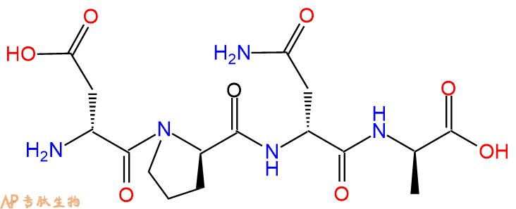 专肽生物产品H2N-DAsp-DPro-DAsn-DAla-COOH