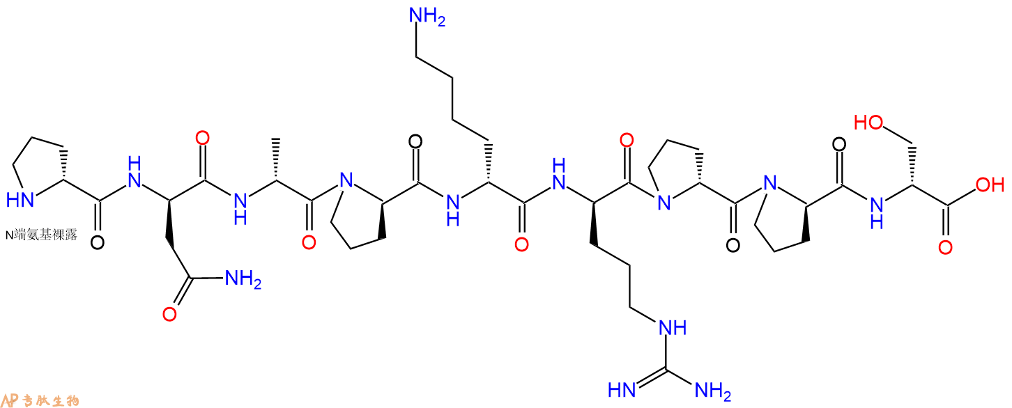 专肽生物产品H2N-DPro-DAsn-DAla-DPro-DLys-DArg-DPro-DPro-DSer-C