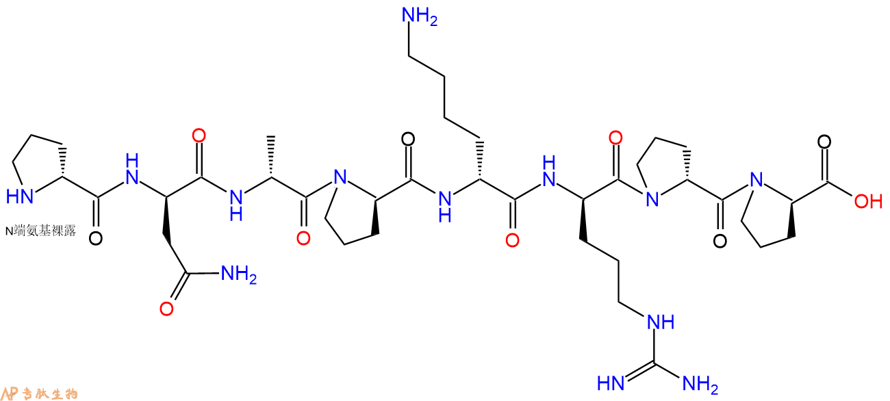 专肽生物产品H2N-DPro-DAsn-DAla-DPro-DLys-DArg-DPro-DPro-COOH