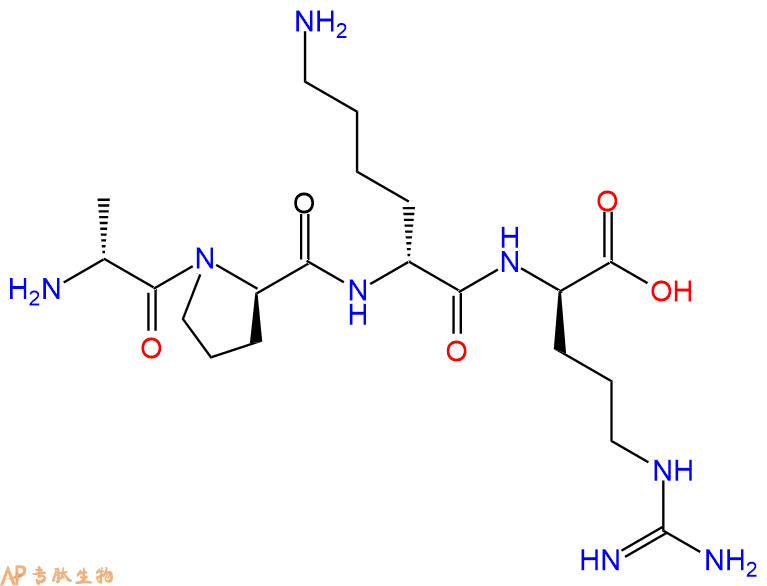 专肽生物产品H2N-DAla-DPro-DLys-DArg-COOH