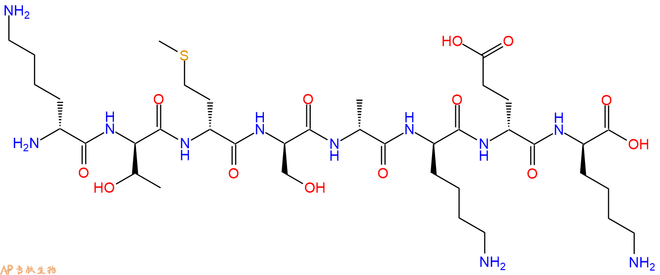 专肽生物产品H2N-DLys-DThr-DMet-DSer-DAla-DLys-DGlu-DLys-COOH