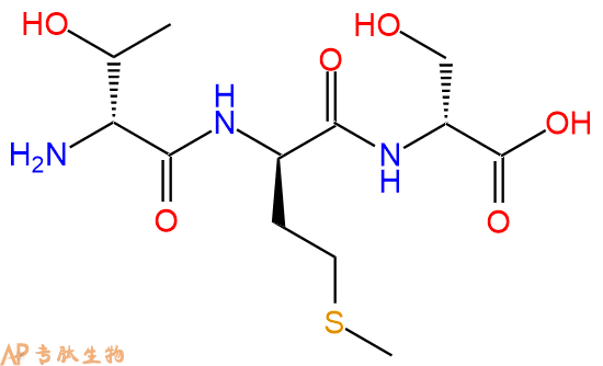 专肽生物产品H2N-DThr-DMet-DSer-COOH