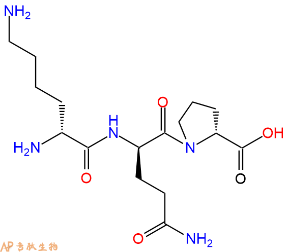 专肽生物产品H2N-DLys-DGln-DPro-COOH