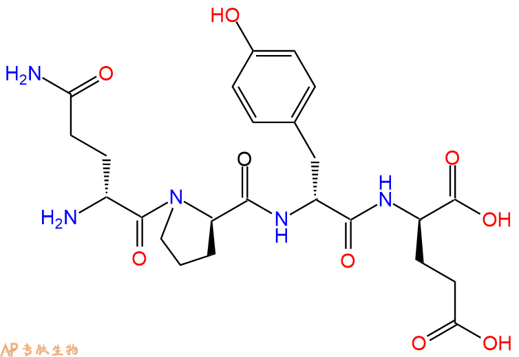 专肽生物产品H2N-DGln-DPro-DTyr-DGlu-COOH