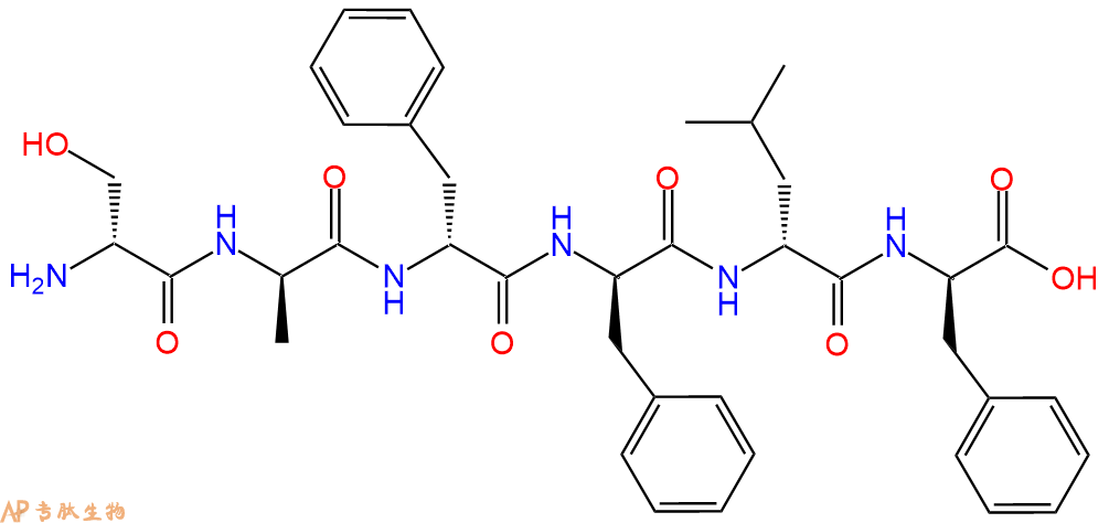 专肽生物产品H2N-DSer-DAla-DPhe-DPhe-DLeu-DPhe-COOH
