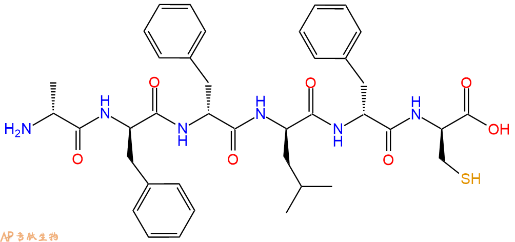 专肽生物产品H2N-DAla-DPhe-DPhe-DLeu-DPhe-DCys-COOH