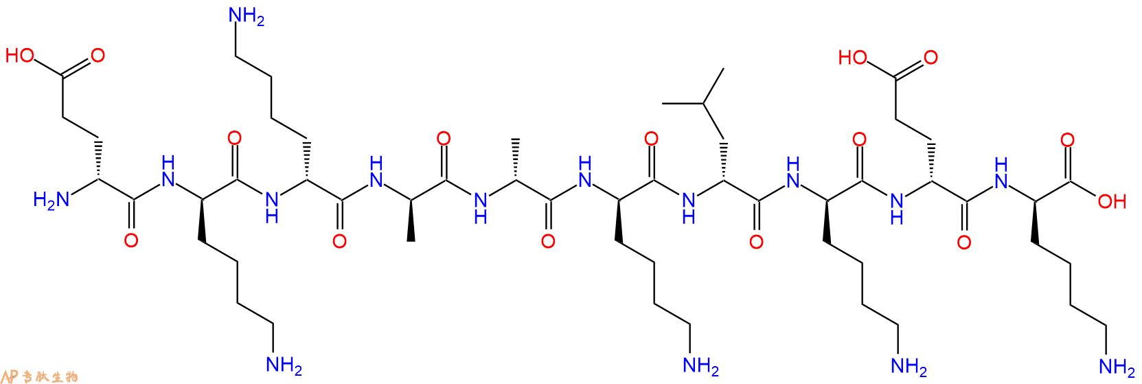 专肽生物产品H2N-DGlu-DLys-DLys-DAla-DAla-DLys-DLeu-DLys-DGlu-D