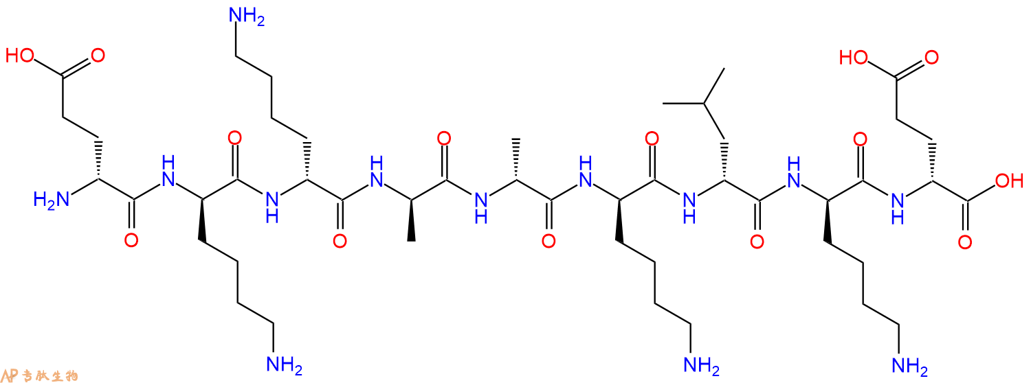 专肽生物产品H2N-DGlu-DLys-DLys-DAla-DAla-DLys-DLeu-DLys-DGlu-C