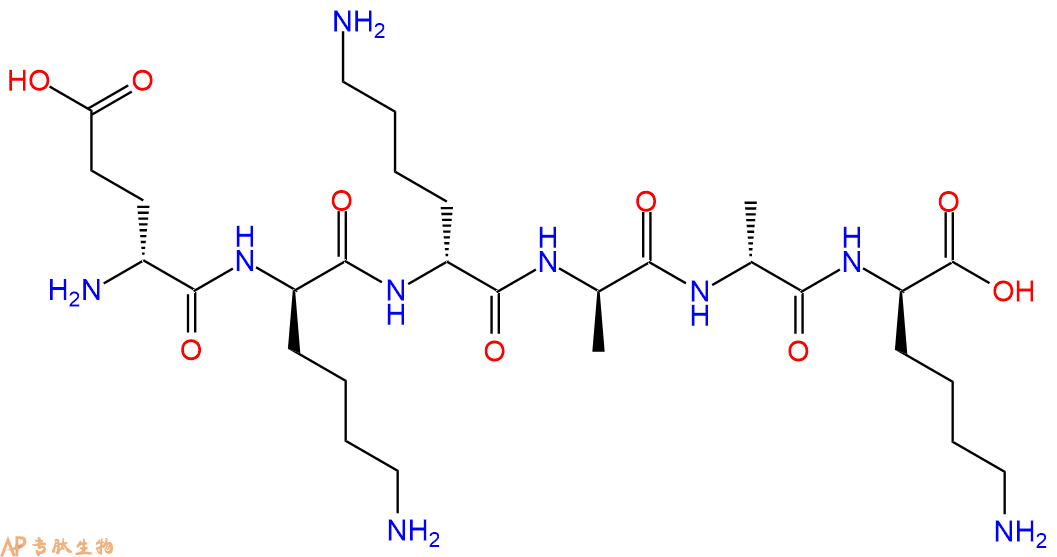 专肽生物产品H2N-DGlu-DLys-DLys-DAla-DAla-DLys-COOH