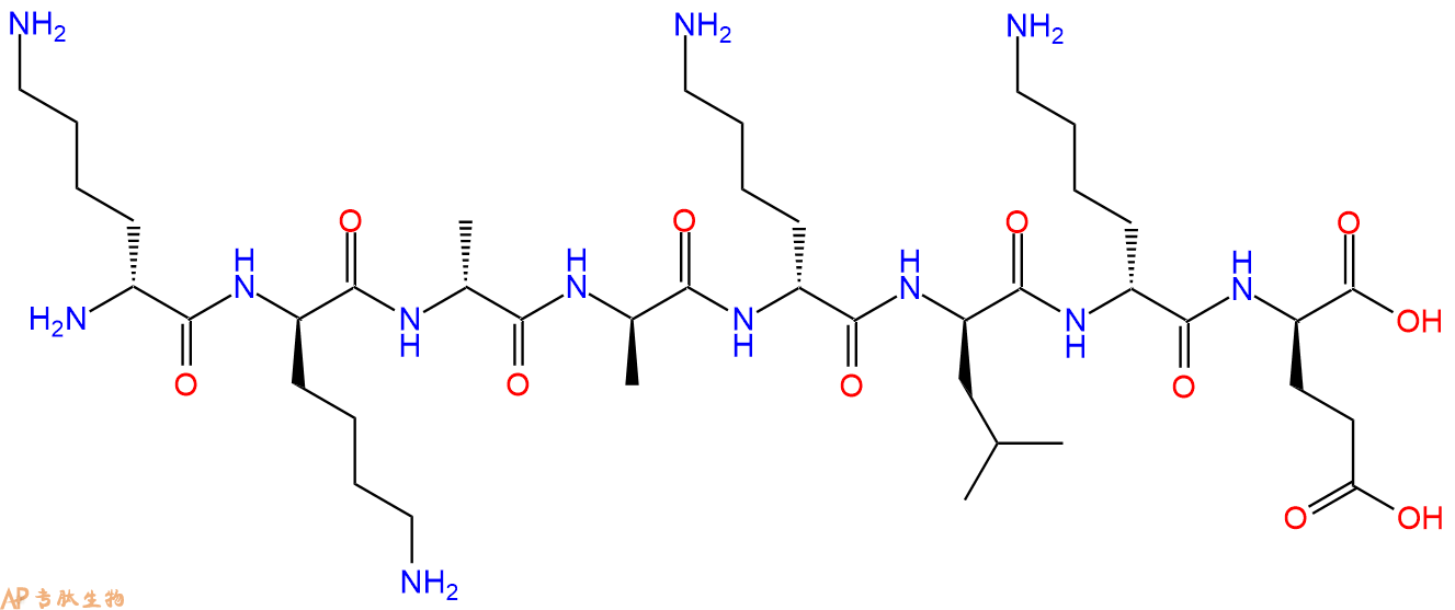 专肽生物产品H2N-DLys-DLys-DAla-DAla-DLys-DLeu-DLys-DGlu-COOH