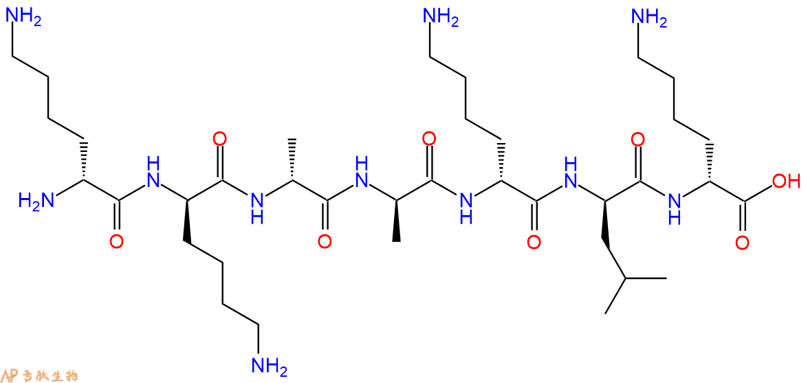 专肽生物产品H2N-DLys-DLys-DAla-DAla-DLys-DLeu-DLys-COOH