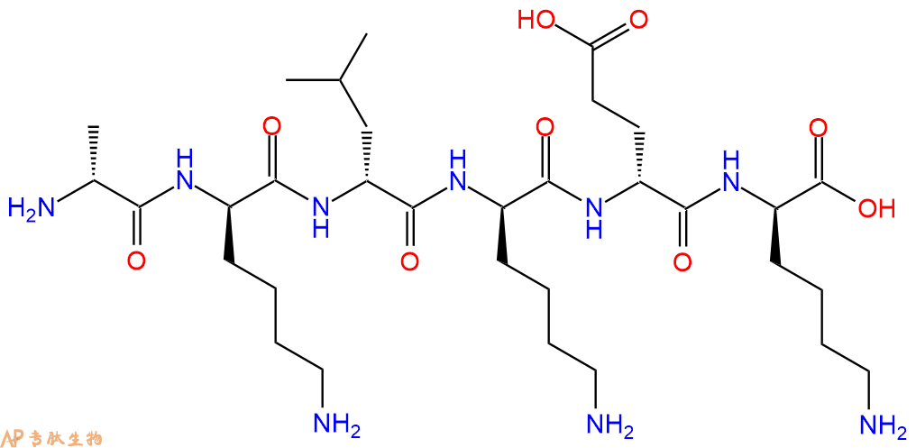 专肽生物产品H2N-DAla-DLys-DLeu-DLys-DGlu-DLys-COOH