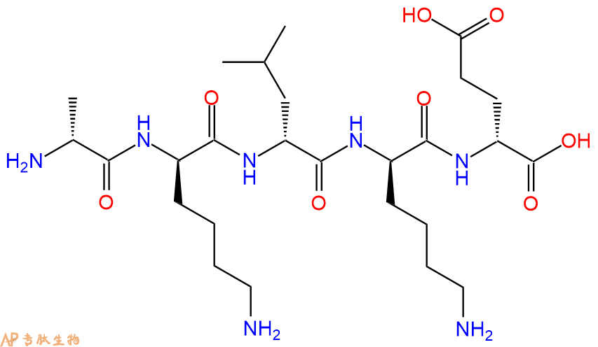 专肽生物产品H2N-DAla-DLys-DLeu-DLys-DGlu-COOH