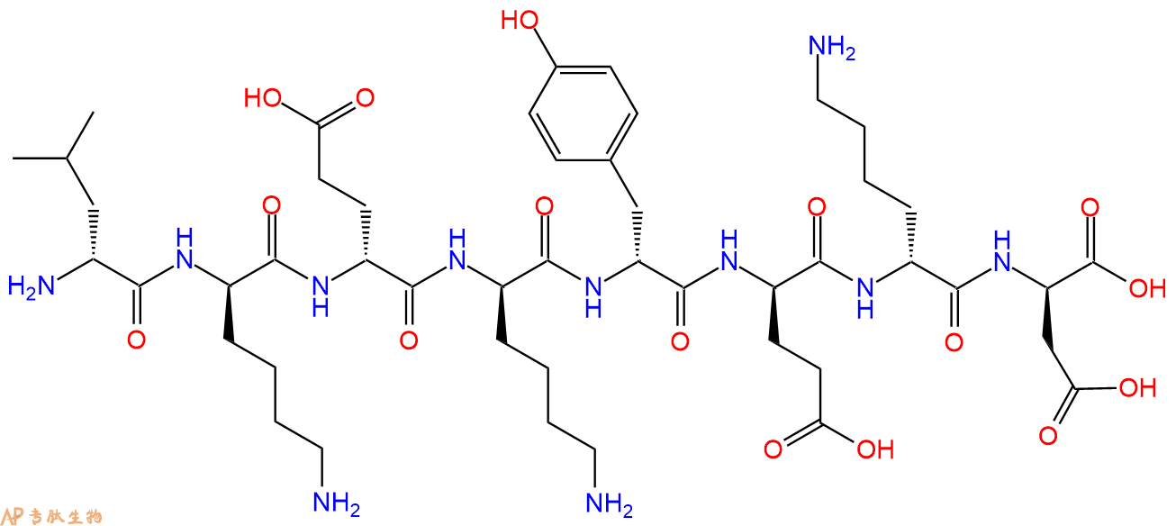 专肽生物产品H2N-DLeu-DLys-DGlu-DLys-DTyr-DGlu-DLys-DAsp-COOH
