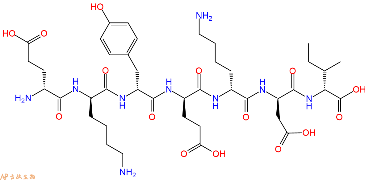 专肽生物产品H2N-DGlu-DLys-DTyr-DGlu-DLys-DAsp-DIle-COOH