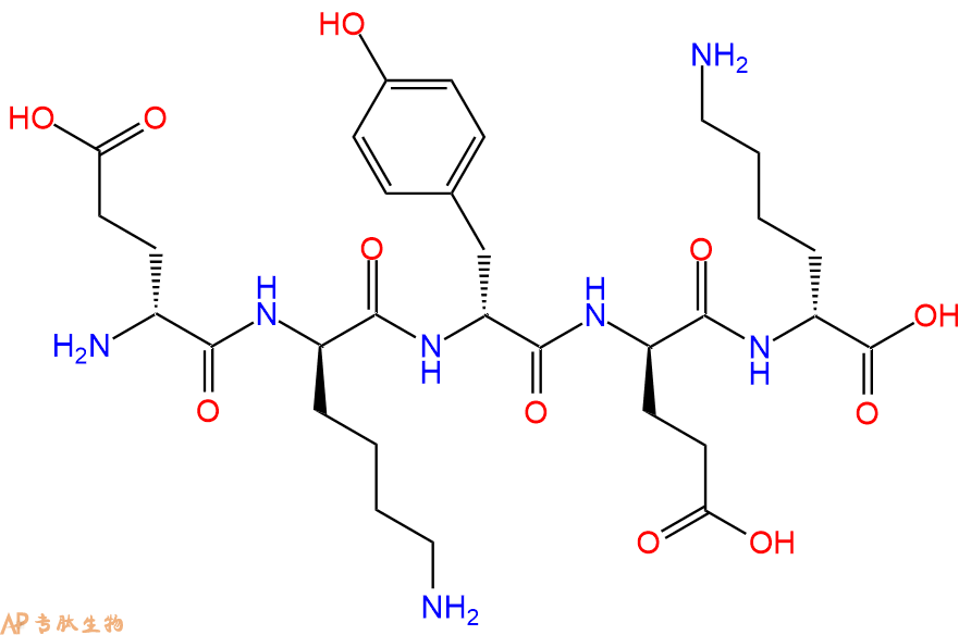 专肽生物产品H2N-DGlu-DLys-DTyr-DGlu-DLys-COOH