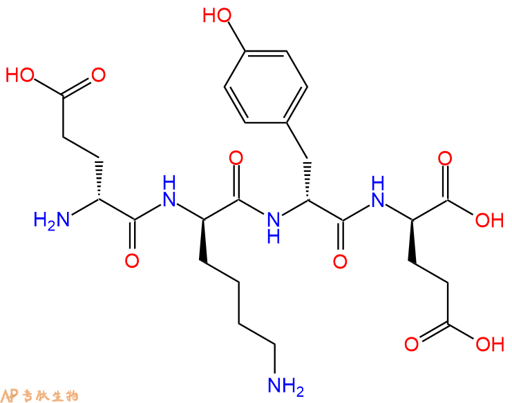 专肽生物产品H2N-DGlu-DLys-DTyr-DGlu-COOH