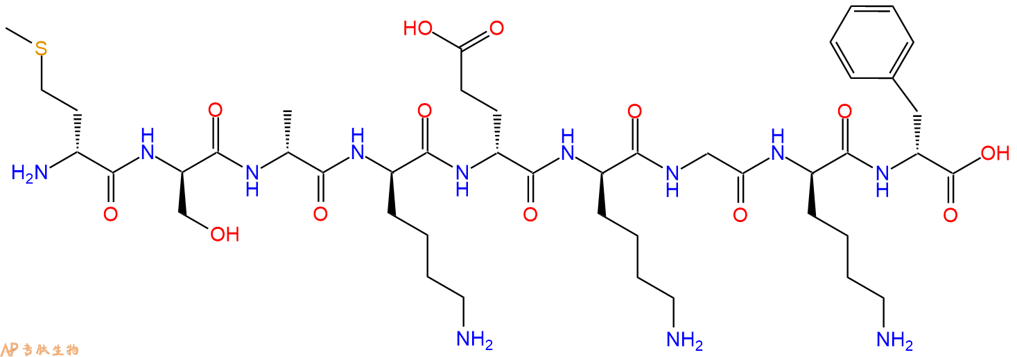 专肽生物产品H2N-DMet-DSer-DAla-DLys-DGlu-DLys-Gly-DLys-DPhe-CO