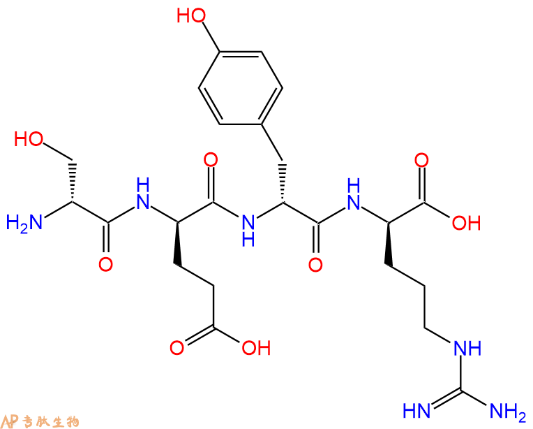 专肽生物产品H2N-DSer-DGlu-DTyr-DArg-COOH