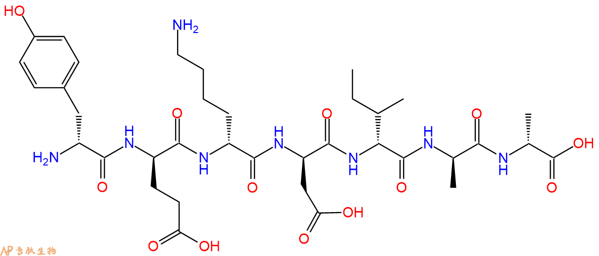专肽生物产品H2N-DTyr-DGlu-DLys-DAsp-DIle-DAla-DAla-COOH